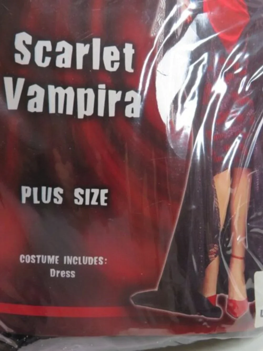 Rubies Scarlet Vampira Costume Plus Size 16-22 Vampire Goth Dress Womens XL